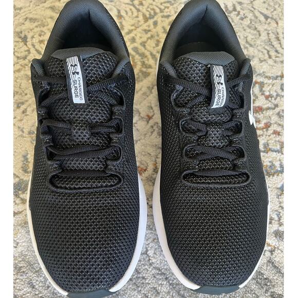Men's Under Armour Surge 4 Running Shoes Size 10.5 Black / Anthracite / White - Picture 3 of 10